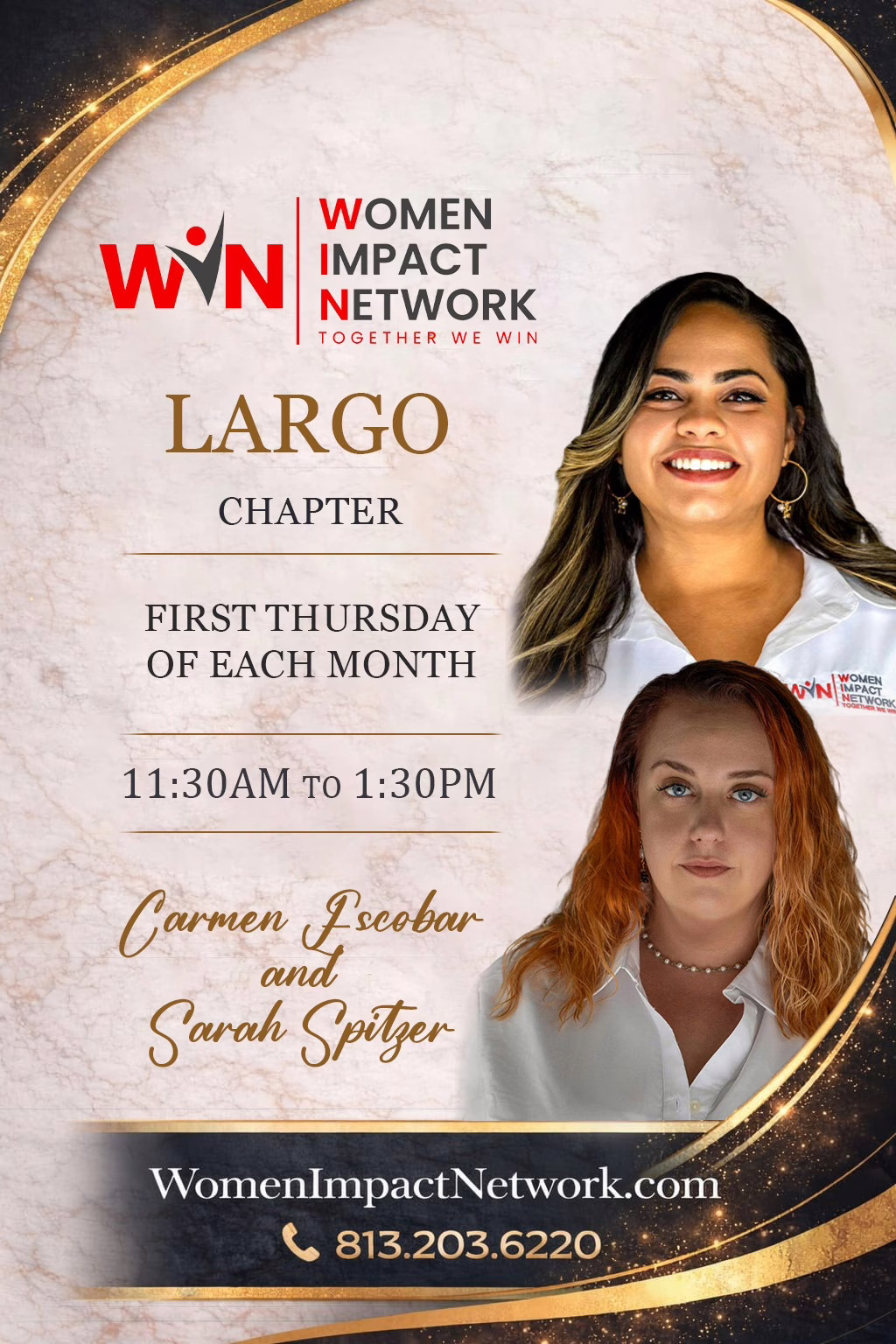 Carmen and Sarah social flyer